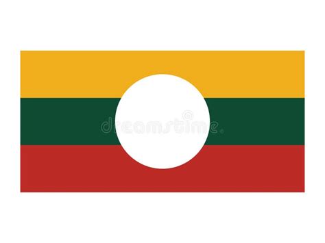 Flag of Shan State stock vector. Illustration of vector - 193095592