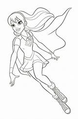 Supergirl In DC Super Hero Girls coloring Page  Download Print Or sketch template
