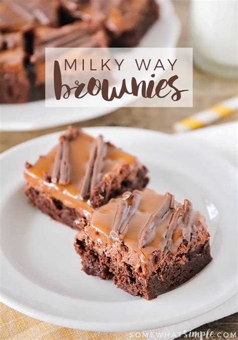 Easy Milky Way Brownies Recipe | Somewhat Simple