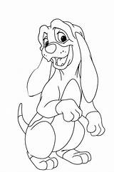 Cooper From Fox And The Hound Christmas Coloring Page sketch template