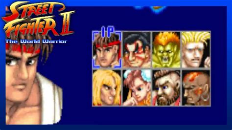 Street Fighter II: The World Warrior - Character Select Screen (Arcade ...