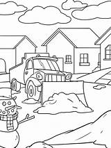 Katy Snow Plow Coloring Page Pages sketch template