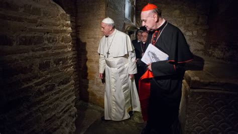 Pope visits St. Peter's tomb at the Vatican