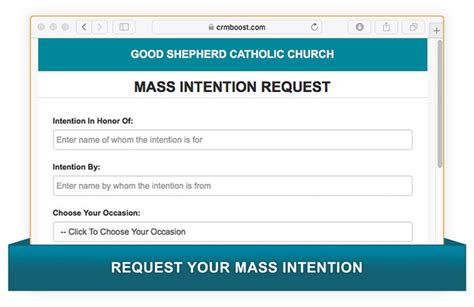 Mass Intention Request | Good Shepherd Catholic Church - Miami, FL