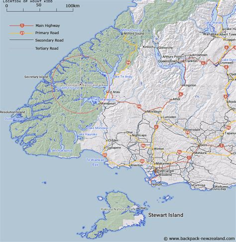 Where is Mount Kidd? Map - New Zealand Maps