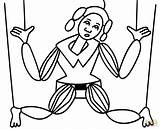 Kolorowanka Marionetka  Kolorowanki Dla Dzieci Do Druku sketch template