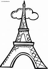 Eiffel Tower Coloring Pages For Kids At GetColoringscom  Free sketch template