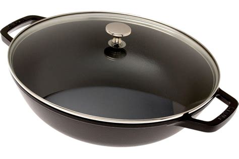 Staub wok pan, 30 cm, 4,4 L black | Advantageously shopping at Knivesandtools.co.uk
