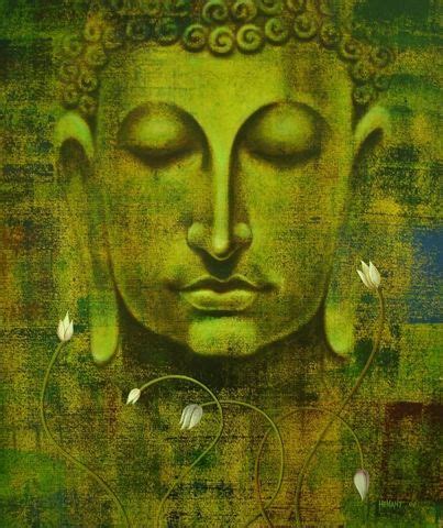 Hemant Sonawane - Green Buddha on CULTUREINSIDE Buddha Artwork, Buddha ...