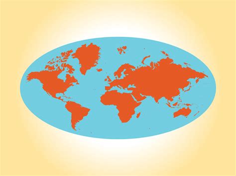 Round World Map Vector Art & Graphics | freevector.com