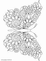 Coloring Pages Butterflies For Adults  COLORING PAGES PRINTABLECOM sketch template