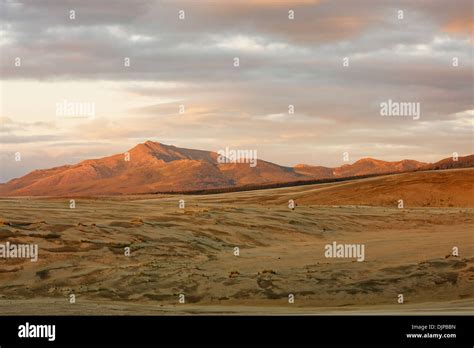 The Great Kobuk Sand Dunes Under An Arctic Midnight Sunset, Kobuk Valley National Park ...