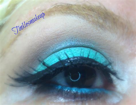 Tinklesmakeup: Eye makeup look smokey turquoise