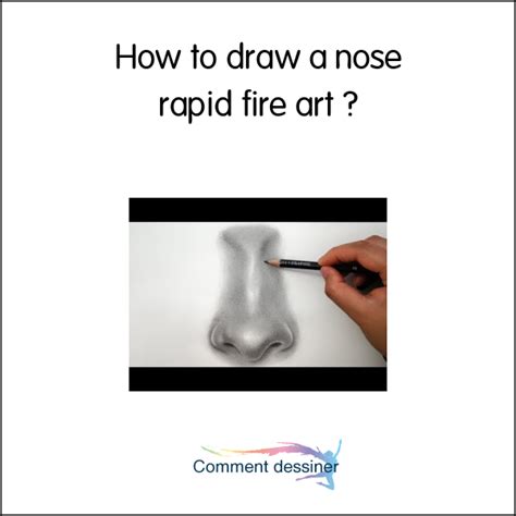 How to draw a nose rapid fire art - How to draw