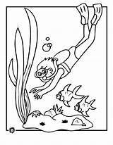 Diving Coloring Pages For Childrens Printable Free sketch template