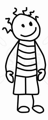 Boy Stick Figure Clip Art Black And White sketch template