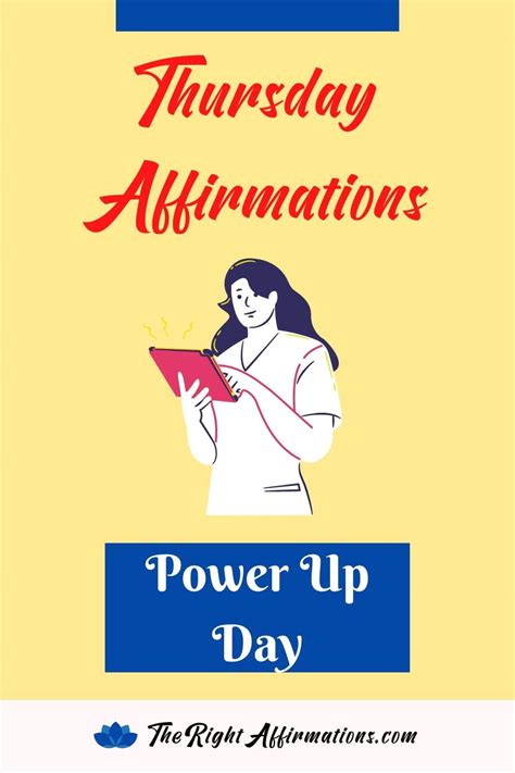 200 Positive Thursday Affirmations To Power Up Your Day - The Right Affirmations