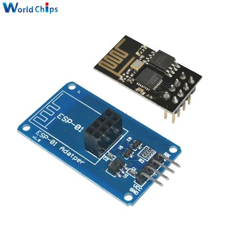 ESP8266 ESP 01 ESP01 Serial WiFi Wireless Adapter Module 3.3V 5V Esp01 Breakout PCB Adapters ...