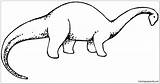 Dinosaur Coloring Brachiosaurus Pages Kids Printable Realistic  sketch template