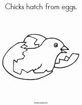 Chicks hatch From eggs Coloring Page  Twisty Noodle sketch template