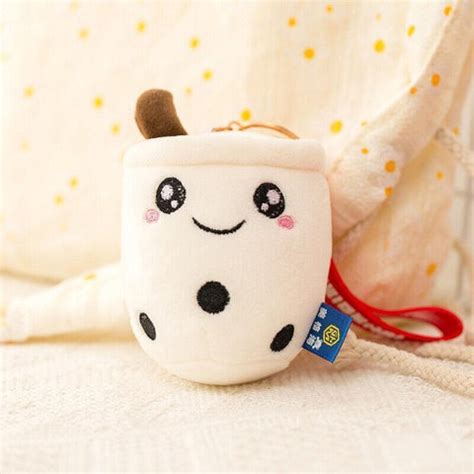 Boba Keychains 3 pcs Cute Boba Cup Shape Plush Keyring – Shaketea