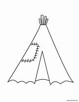 Teepee Coloring Pages Kokopelli Tipi Preschool Pee Tee Printable Color  sketch template