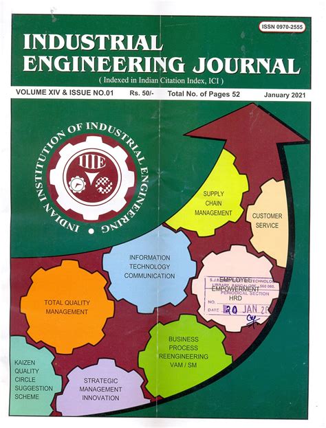 Industrial Engineering Journal: January 2021, Vol - XIV, Issue - 01