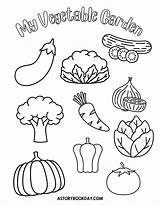 Vegetable Garden Coloring Pages Sketch Page sketch template