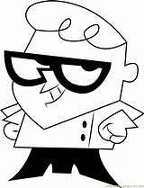Dexter Smiling Coloring Page For Kids  Free Dexters Laboratory sketch template