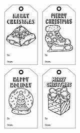 Christmas Gift Tags To Color  10 Free PDF Printables Printablee sketch template
