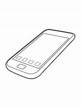 Cell Phone coloring pages sketch template