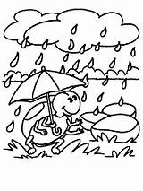 Rain Coloring Pages Printable sketch template