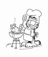 Bbq Chicken Coloring Pages Sketch Page sketch template