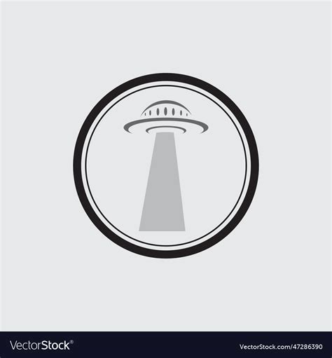 Ufo logo template design Royalty Free Vector Image