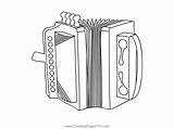 Bayan Accordion Coloring Page For Kids  Free Printable sketch template