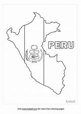Peru Flag Color Coloring Choose Board Outline Pages Sketch Page sketch template