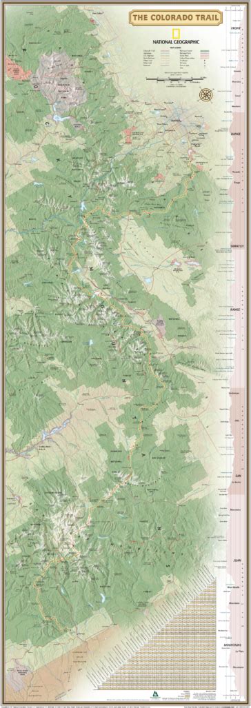 Map : The Colorado Trail by Eric Janota - Infographic.tv - Number one infographics & data Data ...