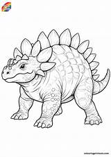 Ankylosaurus Dinosaur Coloring Pages sketch template