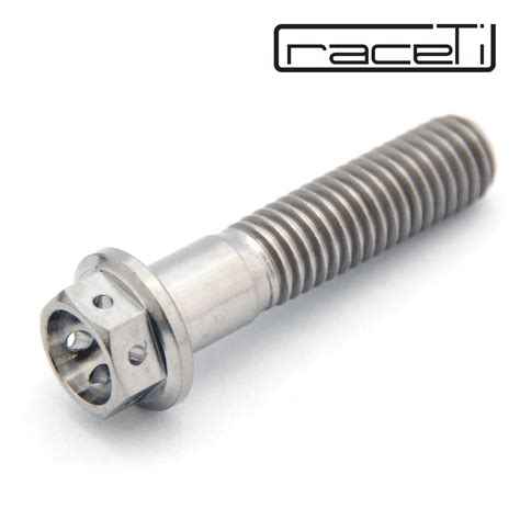 M8 Titanium Bolt 15 20 25 30 35 40 45 50 55 Hex RACE Drilled lock ...