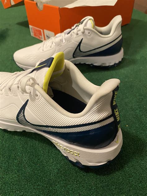 SOLD -- NEW - Nike React Infinity Pro Golf Shoes (Men's 9.5) White/Lemon Venom/Valerian Blue ...