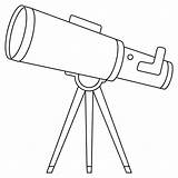 Telescope coloring page  ColouringPages sketch template