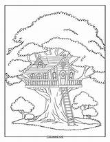 120  Treehouse Coloring Pages For Kids & Adults Free Printable PDFs sketch template