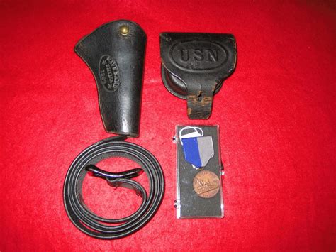 ORIGINAL Colt 1851 Navy Holster, Cap pouch, Belt, and C.W. Navy medal ...