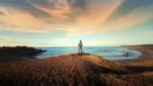 Teenage Boy Hiking Trail On Pacific Ocean At Sunset Oregon High-Res Stock Video Footage - Getty ...