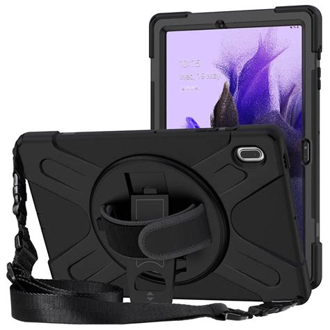 360 Shoulder Strap Shockproof Case for Samsung Galaxy Tab S7 FE