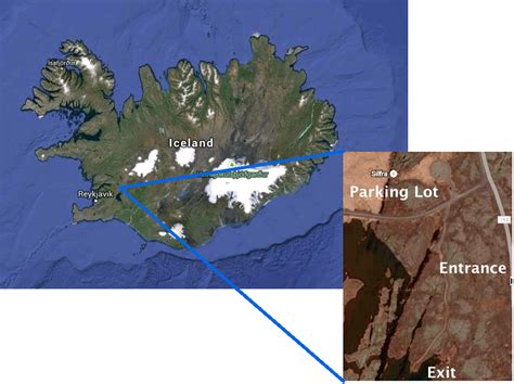 Silfra Iceland Map