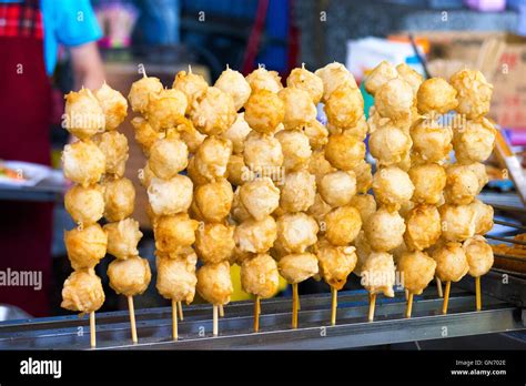 Fried Squid Balls, Taiwan Stock Photo - Alamy