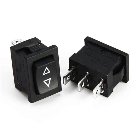 10PCS Mini Switch 3Pin SPDT Momentary Rocker Switch (ON) OFF (ON ...