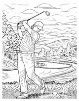 Golf Coloring Pages Fun Designs For Kids And Adults sketch template