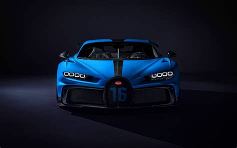 Download wallpapers Bugatti Chiron Pur Sport, 4k, front view, 2021 cars, hypercars, 2021 Bugatti ...